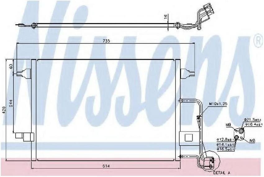 VW A/C Condenser 940306 - Nissens